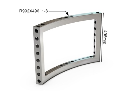 M-série en aluminium anodisé cadre courbé