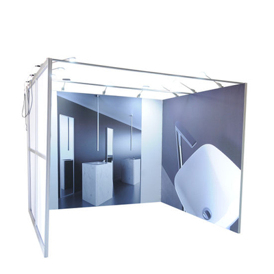 Impression personnalisée gros courbe Salon Booth Portable