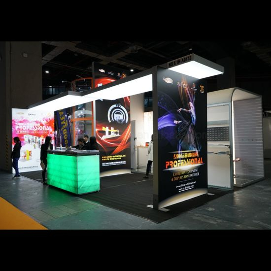 Factory Direct Vente Tissu Frameless double face aluminium Cadre publicité LED Light Box Booth