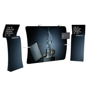 Aluminium de Luxe en tissu tendu Affichage rapide d'installation d'exposition intérieure Booth Kiosque