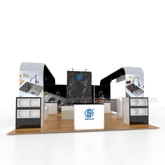 Prix ​​usine sur mesure 20X30 FT personnalisé Exposition utilisation Booth Design pour Tous salon professionnel
