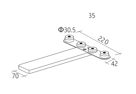 180 degrés Demi-base du pied