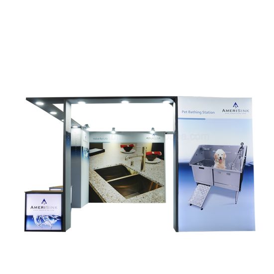 Stand d'exposition de la publicité de cadre flexible 4X4 avec le compteur en aluminium