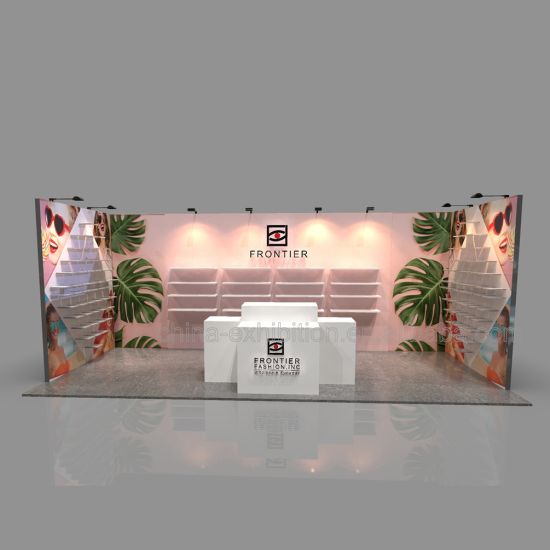 Installation d'approvisionnement usine 3X6 Vente chaude Mode d'exposition modulaire Affichage Booth