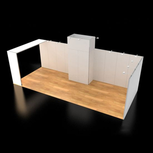 10X20FT / 3x6 modulaire Booth Exposition avec Conception graphique