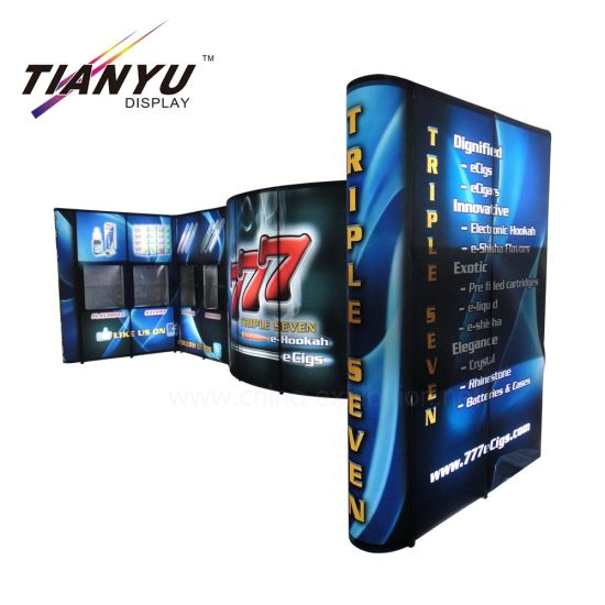 Réutilisable Trade Show Booth design Pop up droit ou courbe Pop Up Stand