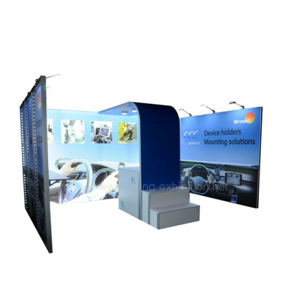 10X20FT affichage de stand de stand d'exposition réutilisable modulaire portatif adapté aux besoins du client en aluminium