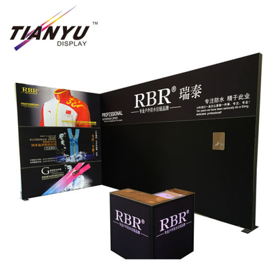 Installation facile et Custom Design Salon stand de l'exposition en aluminium portable avec votre logo d'impression
