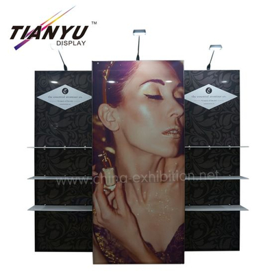 10X10 Salon Display Stand pour une bonne utilisation d'exposition Fabric Booth