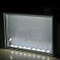 Montage mural panneau publicitaire affichage, LED de bord en silicone Menu, Photo Aluminium Profils textile Lightbox