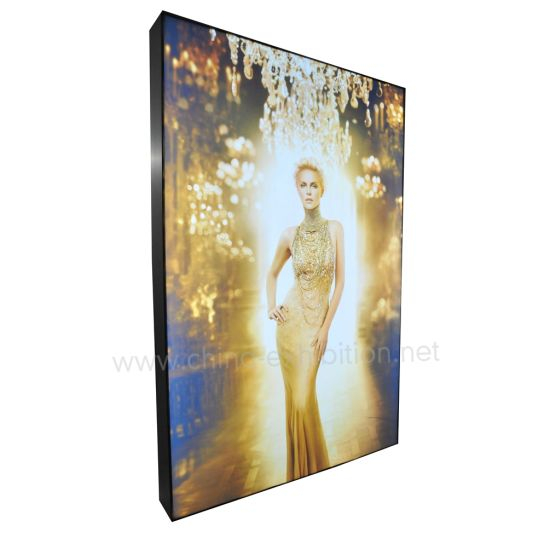 Prix ​​discount boutique rétro-éclairé LED Frameless murale Publicité Light Box