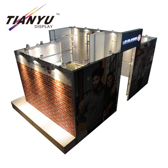 2019 New Super 10X10 stand d'exposition en tissu tendu Salon pliant Booth