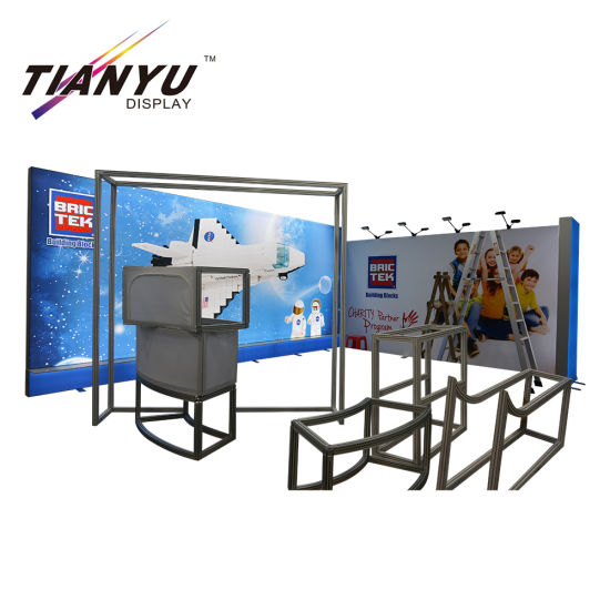 Trade Portable Aluminium VITRINE exposition modulaire stand 2X2