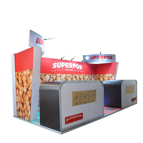 Free Design Rapide Installation facile Promotion tension Tissu Salon Booth pour affichage 10X10 exposition
