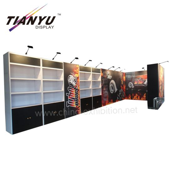 4x8m Exposition Custom Design Booth avec panneau acrylique