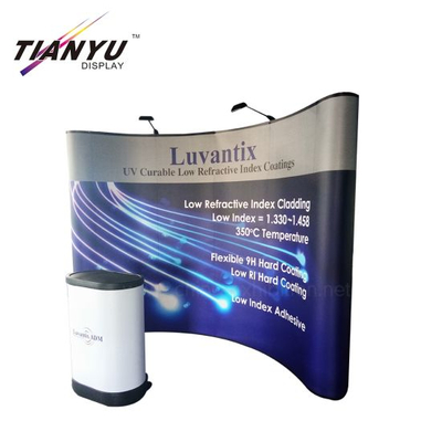 Populaire 10 pieds d'extérieur personnalisé Pop up Voir Trade Booth Kiosque portable pliable Expositions Affiche