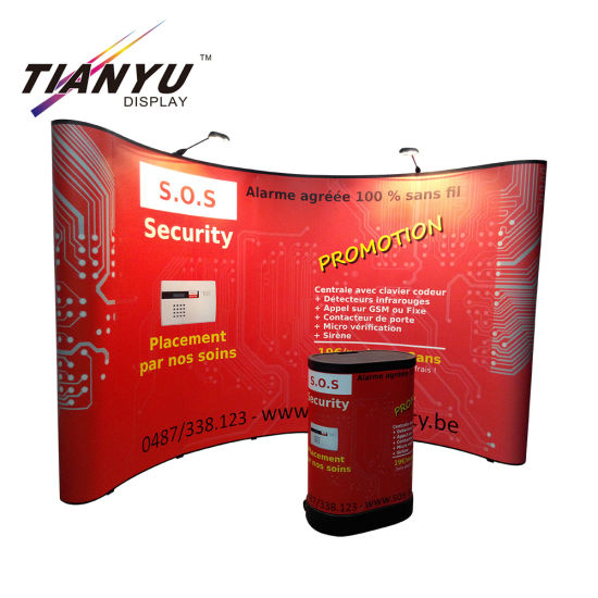 Service personnalisé facilement ouvert pliant Pop Up Stand pour extérieur Promotion