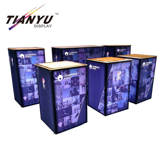 Tension personnalisée Tissu modulaire 3X3 Trade Exhibition Aluminium Portable Voir Booth