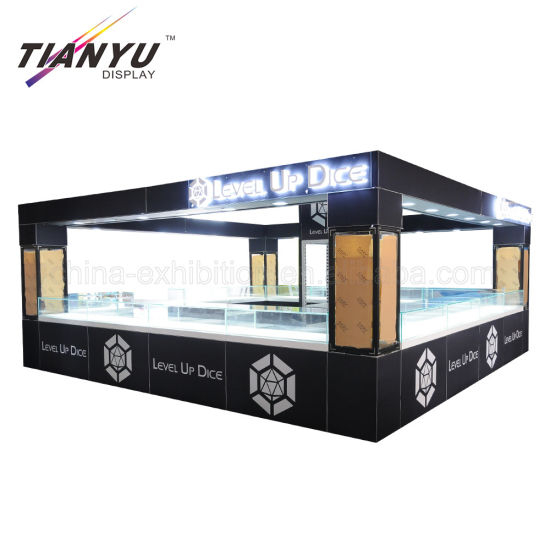 Portable Pas Cher Prix Réutilisable De Haute Qualité Promotionnel Nouveau Design LED Jewelri Trade Show Stand