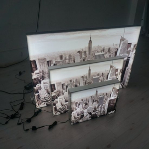 Chine magasin publicité LED Display Light Box Matière textile rétro-éclairé Signe Boîtes de lumière